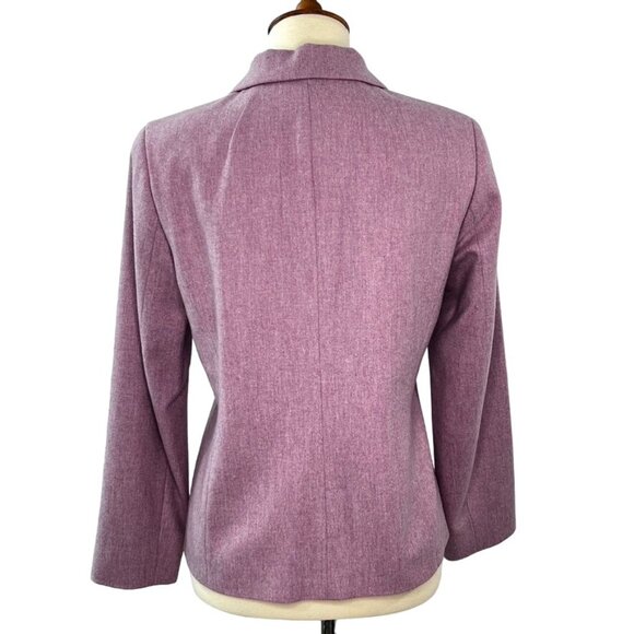 Pendleton Womens 2-Piece Lined Suit Blazer and Pants Sz 6P 100% Virgin Wool Pink - Picture 4 of 16